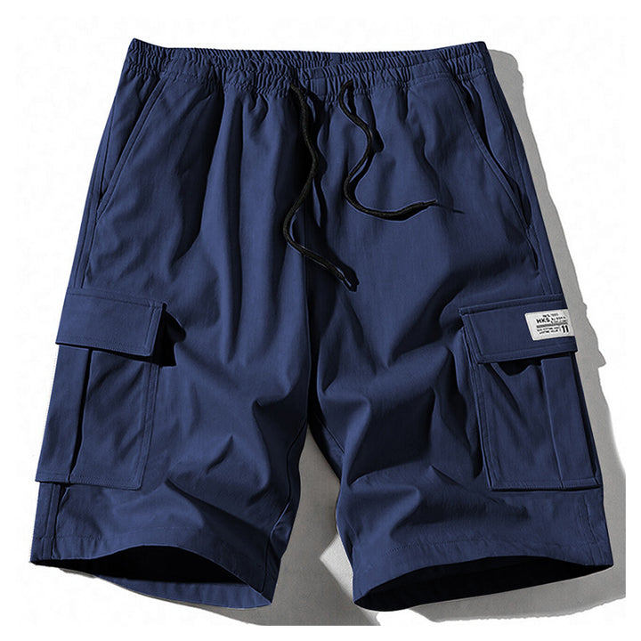 Solid color, simple, casual, and versatile five-point pants