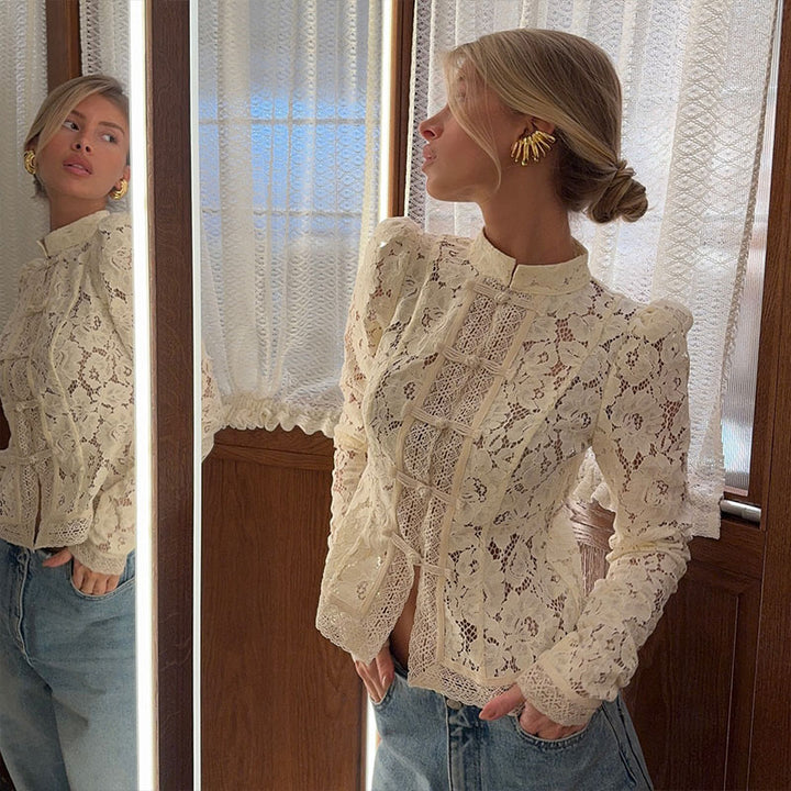 Hollow Lace Top