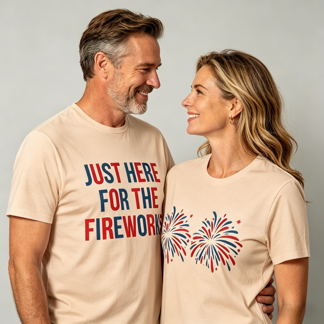 Fireworks Graphic Tee — Matching Couple&