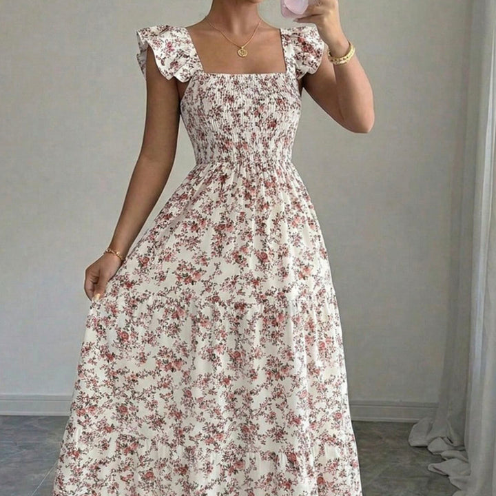French Square Neck Dress
