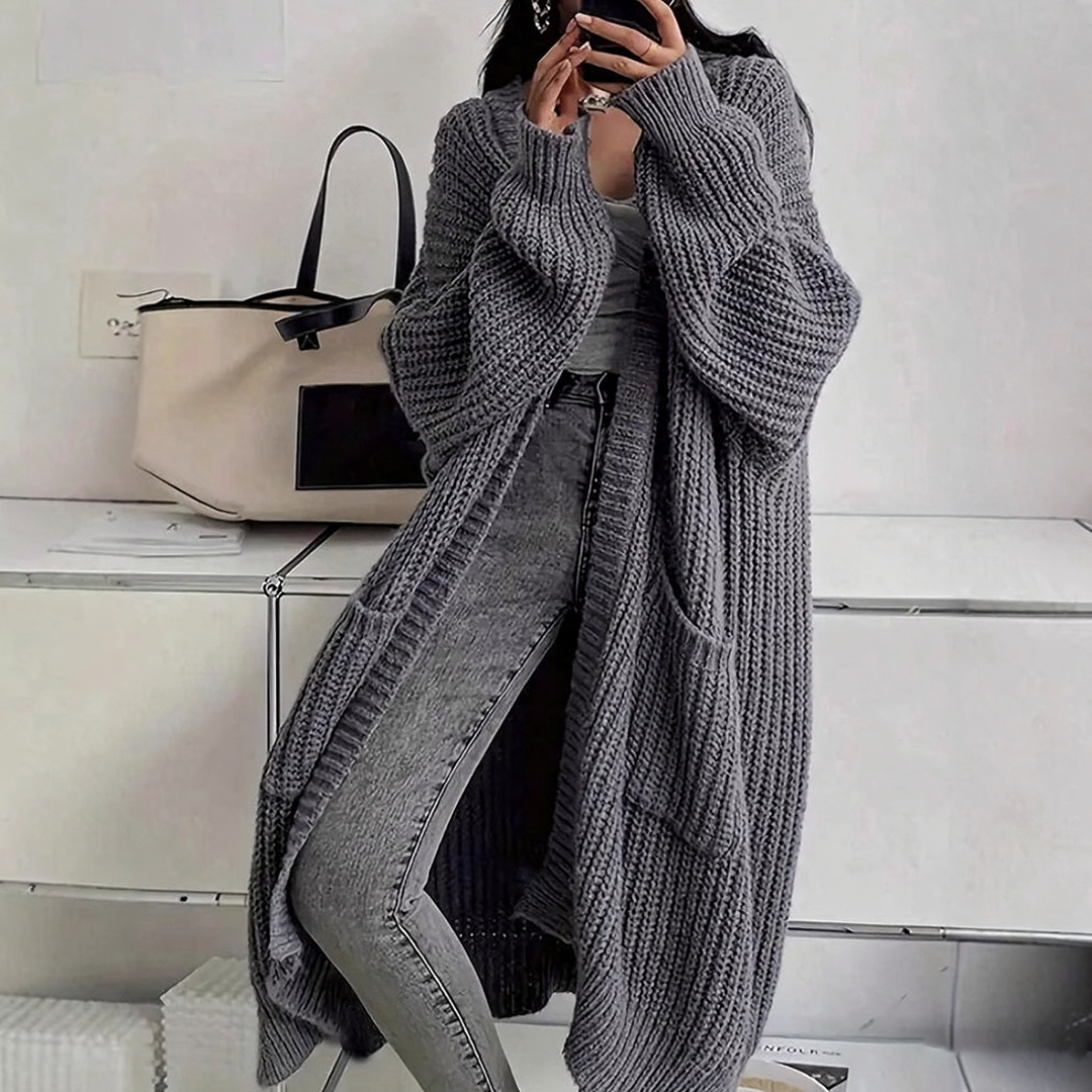Oversized Chunky Knit Long Cardigan