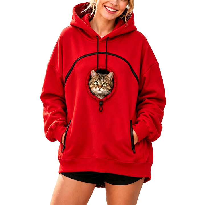 Multi Zip Pet Carrier Sweatshirt