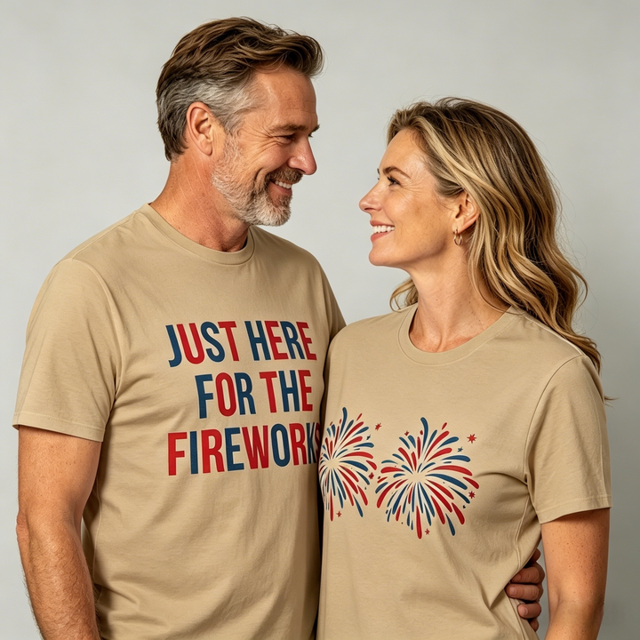 Fireworks Graphic Tee — Matching Couple&