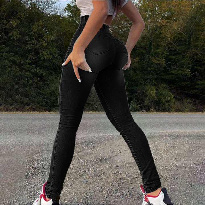 High Waist Stretch Butt Lift Skinny Jeans