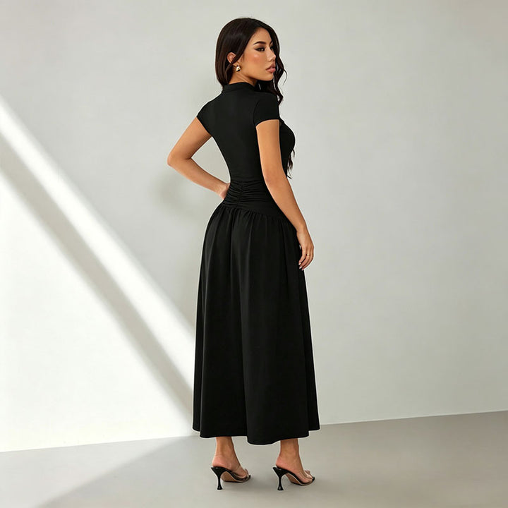 Slim-fit crew-neck dress