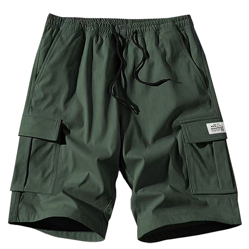 Solid color, simple, casual, and versatile five-point pants
