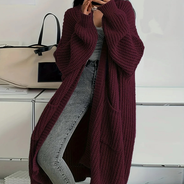 Oversized Chunky Knit Long Cardigan