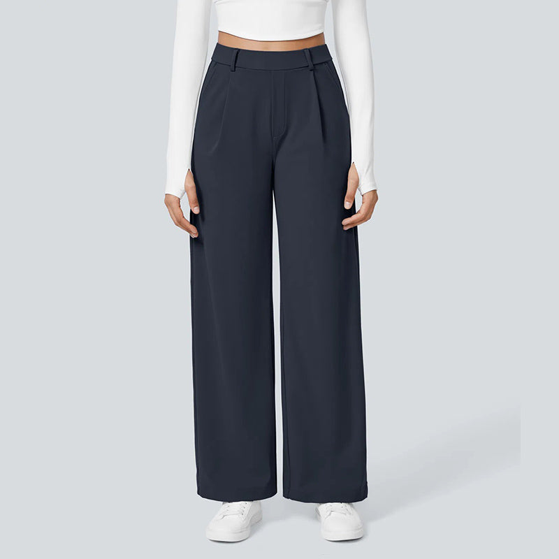 Office Daily Wide Leg Suit Trousers