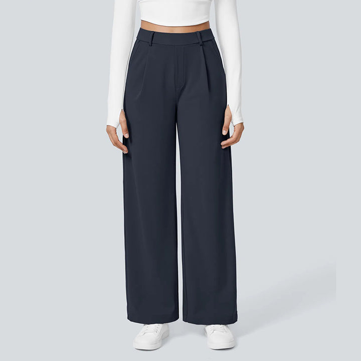 Office Daily Wide Leg Suit Trousers