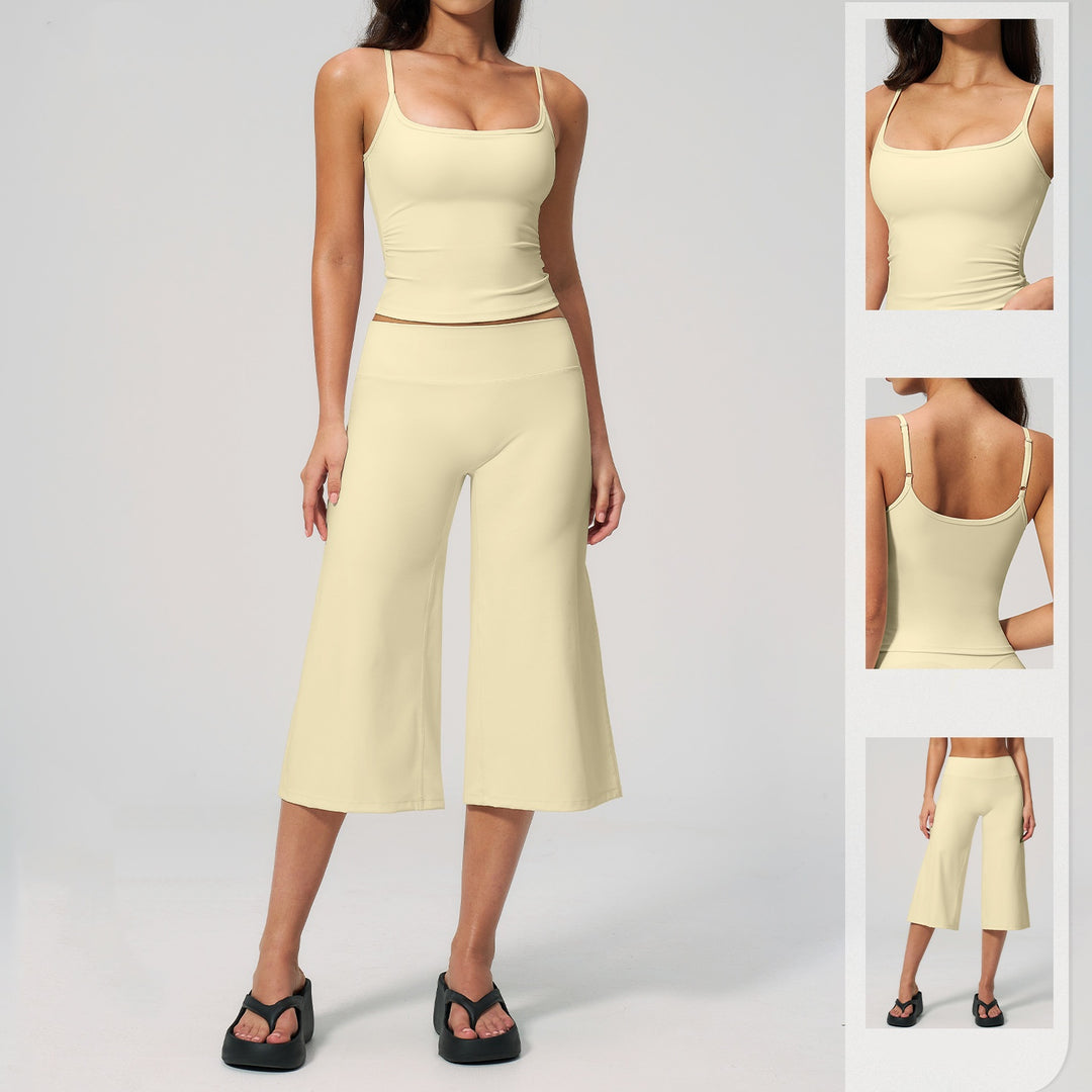Quick-Dry Yoga Tank &amp;amp; Culotte Activewear Set