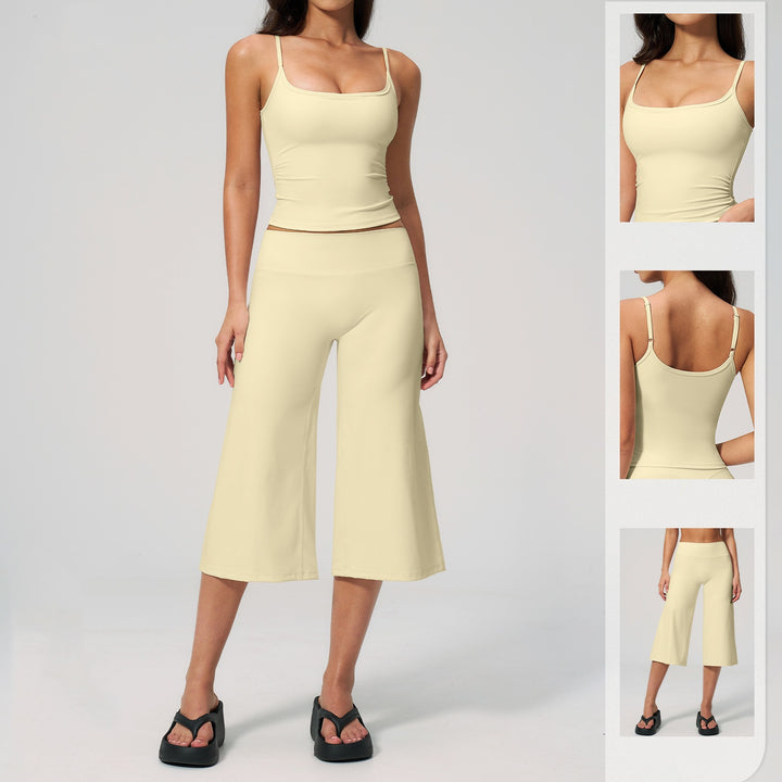 Quick-Dry Yoga Tank &amp;amp; Culotte Activewear Set