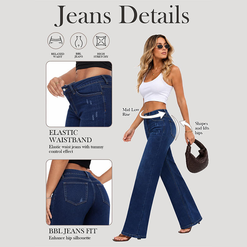 High-waisted slim-fit wide-leg pants