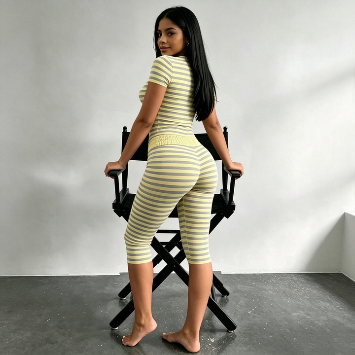 Striped two-tone home set