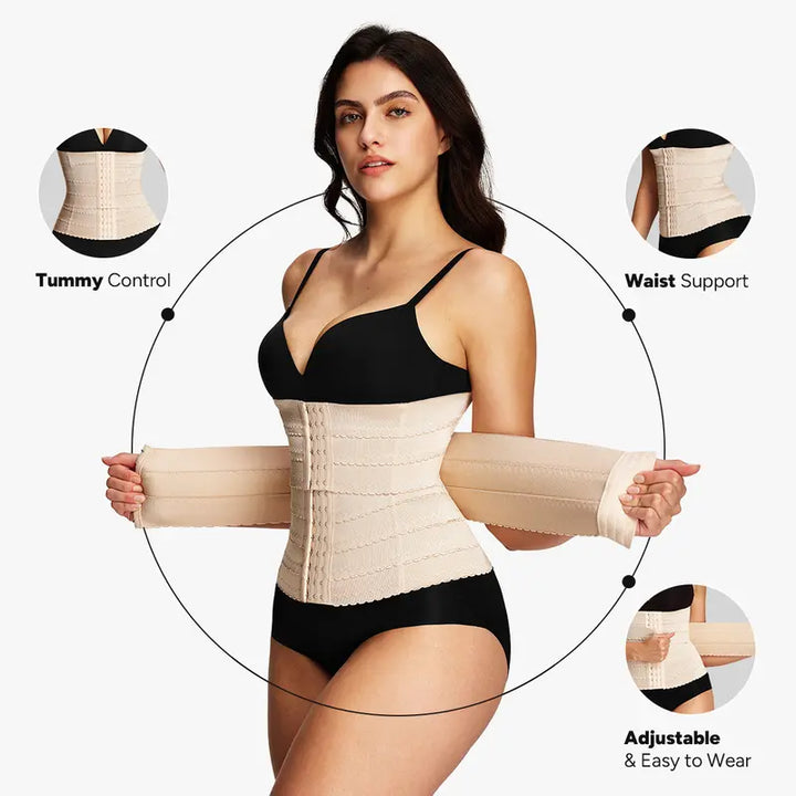 Women Adjustable Waist Trainer Corset, Tummy Control &amp; Waist Support Shapewear