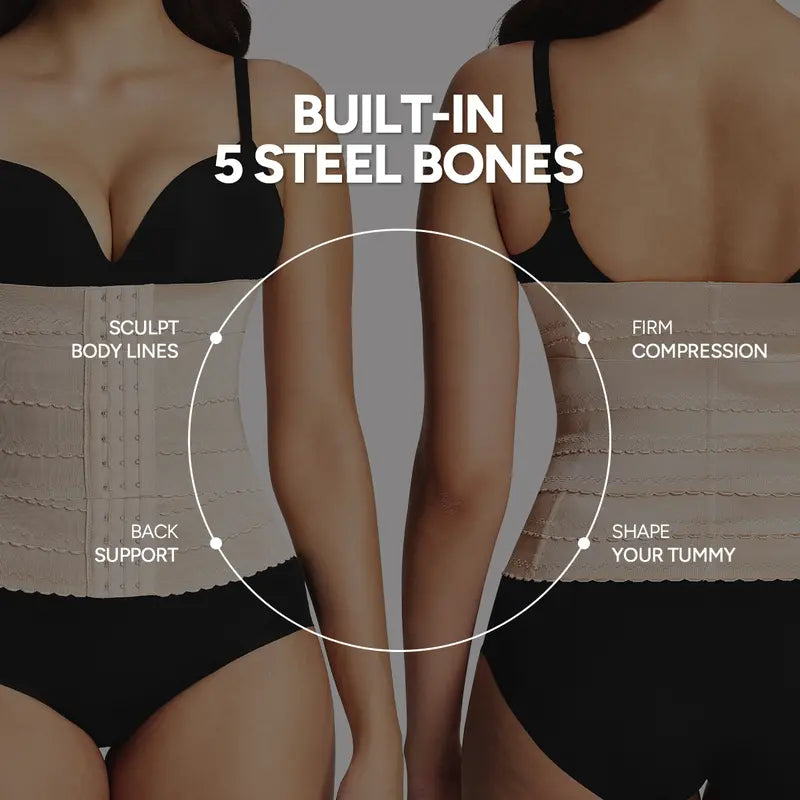 Women Adjustable Waist Trainer Corset, Tummy Control &amp; Waist Support Shapewear