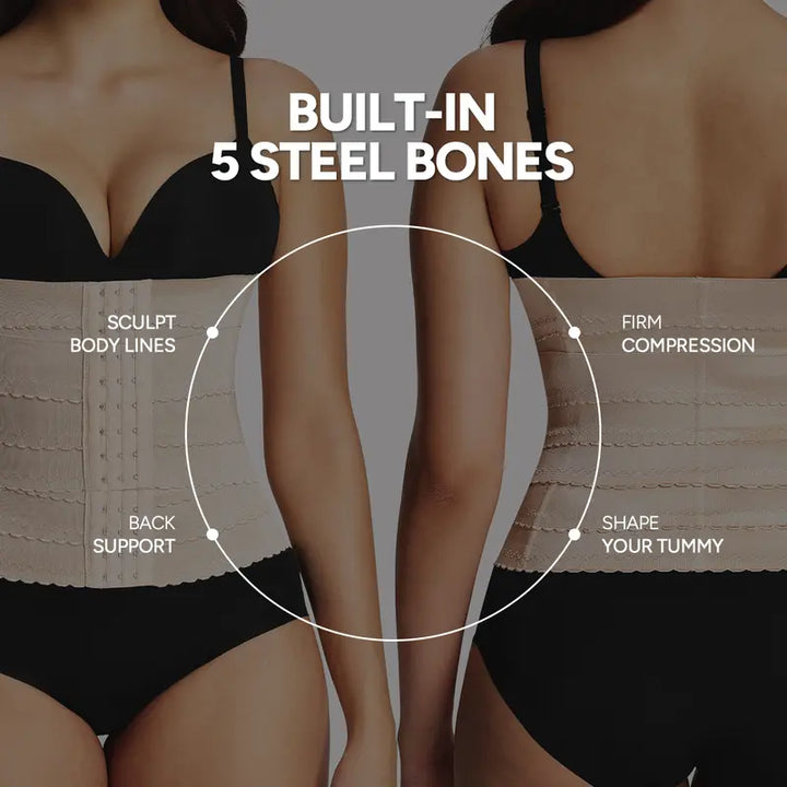 Women Adjustable Waist Trainer Corset, Tummy Control &amp; Waist Support Shapewear