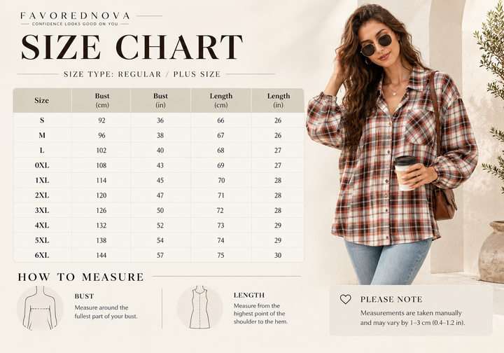 Denim Trim Plaid Print V Neck Top
