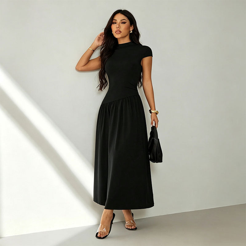 Slim-fit crew-neck dress