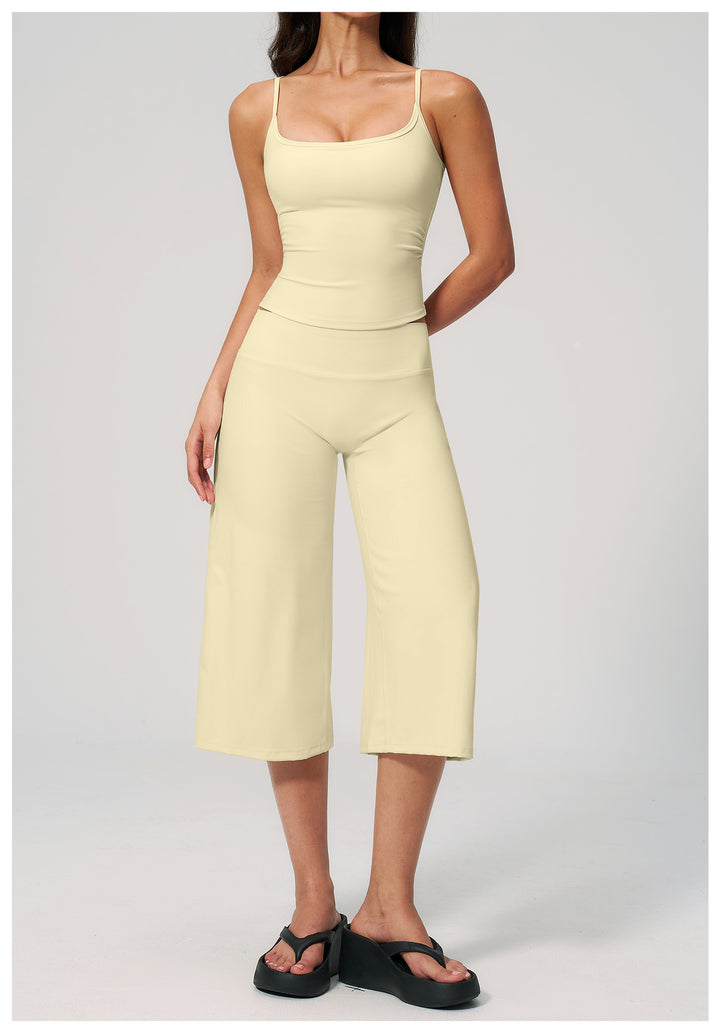 Quick-Dry Yoga Tank &amp;amp; Culotte Activewear Set
