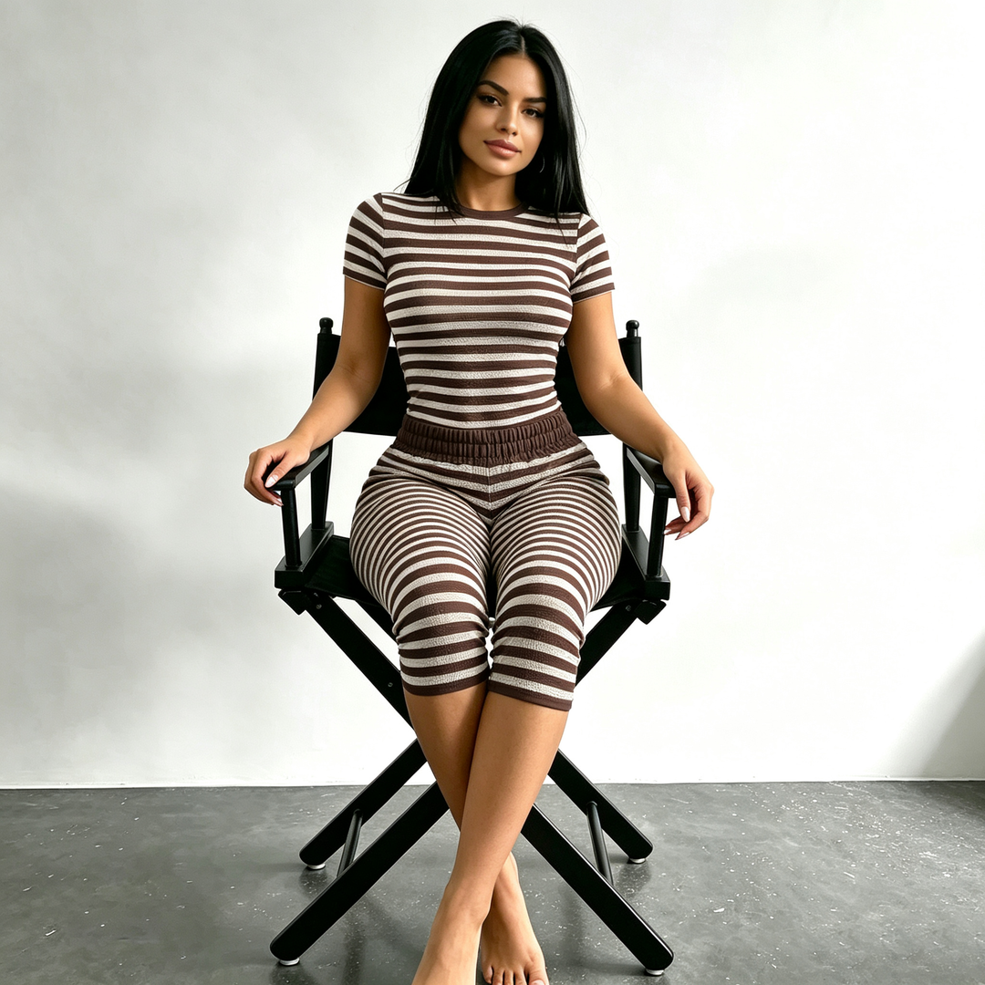 Striped two-tone home set