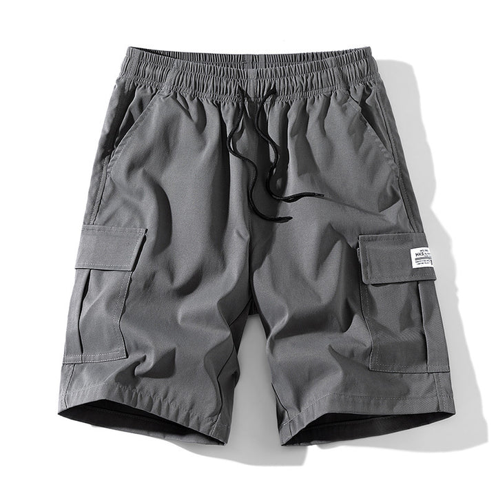 Solid color, simple, casual, and versatile five-point pants