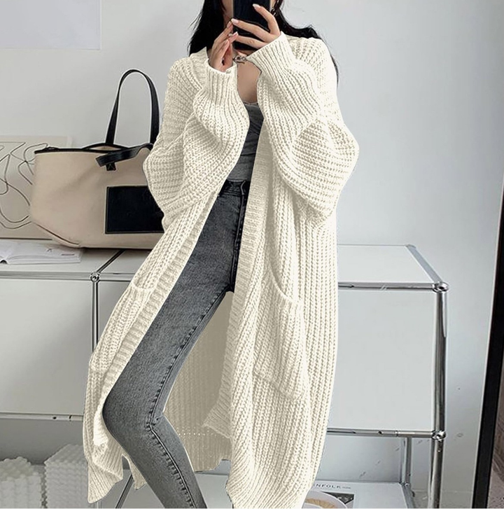 Oversized Chunky Knit Long Cardigan