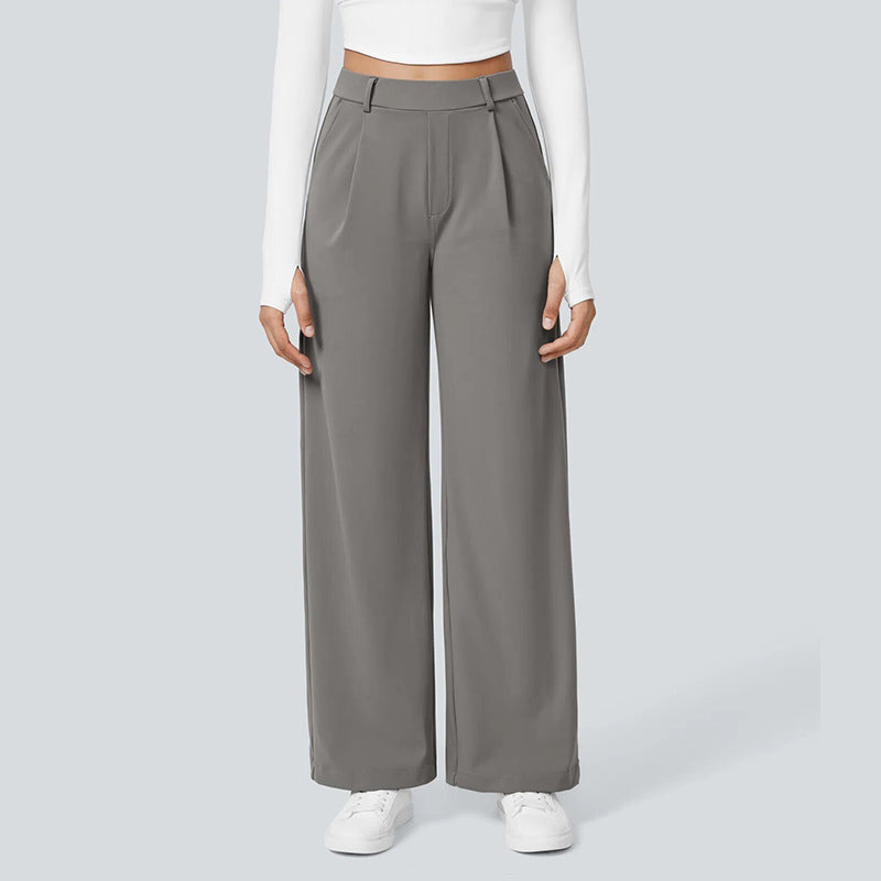 Office Daily Wide Leg Suit Trousers