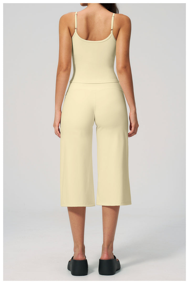 Quick-Dry Yoga Tank &amp;amp; Culotte Activewear Set