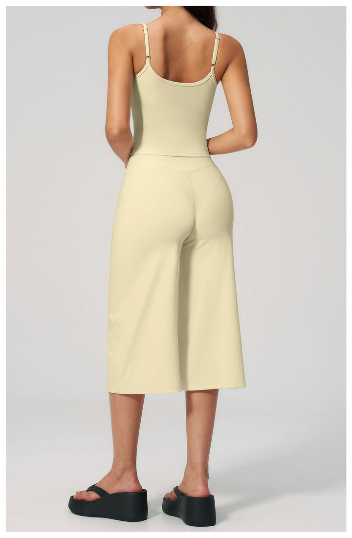 Quick-Dry Yoga Tank &amp;amp; Culotte Activewear Set