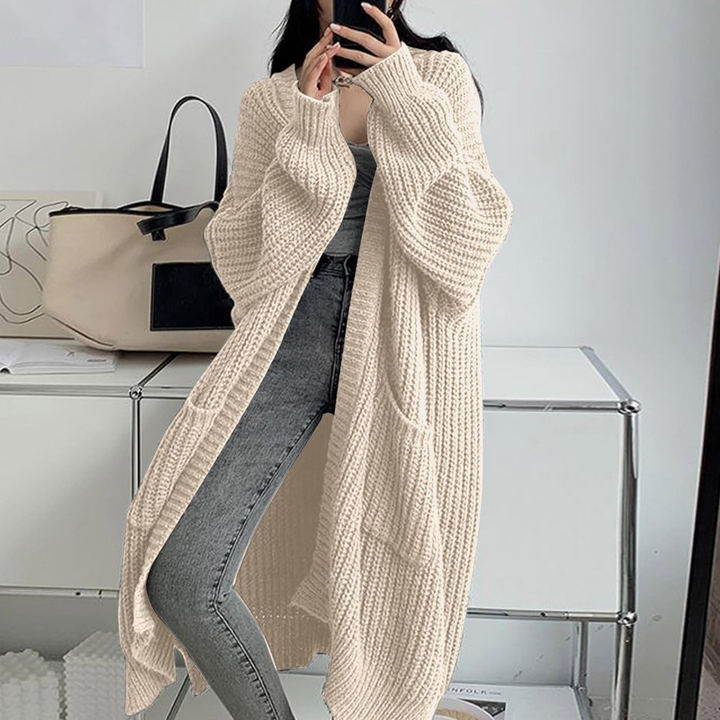 Oversized Chunky Knit Long Cardigan