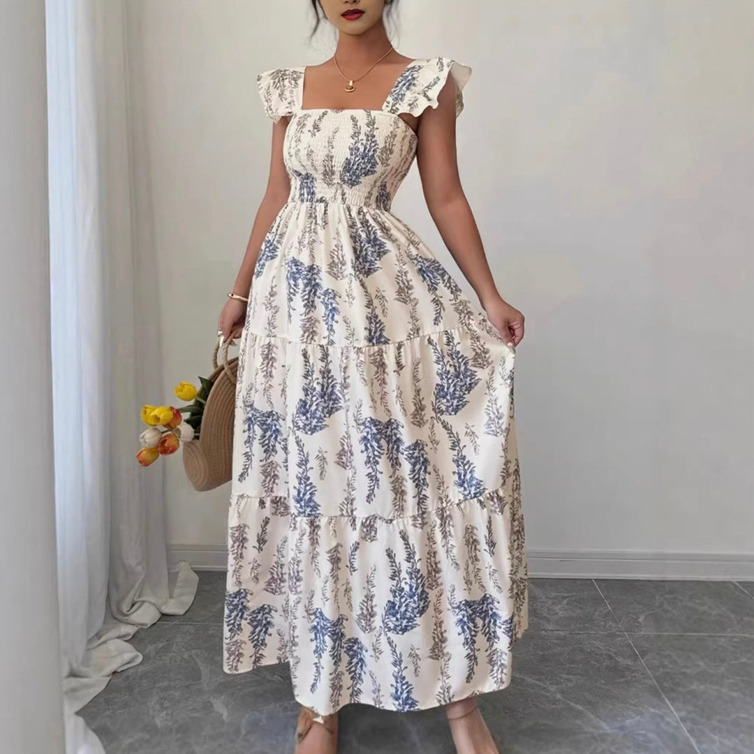 French Square Neck Dress
