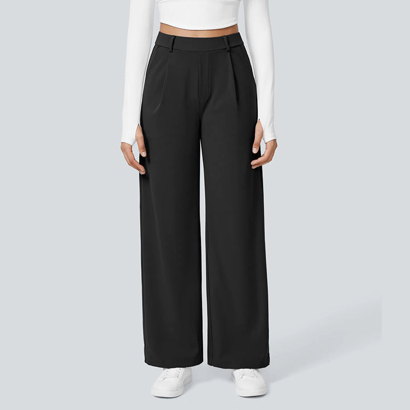 Office Daily Wide Leg Suit Trousers