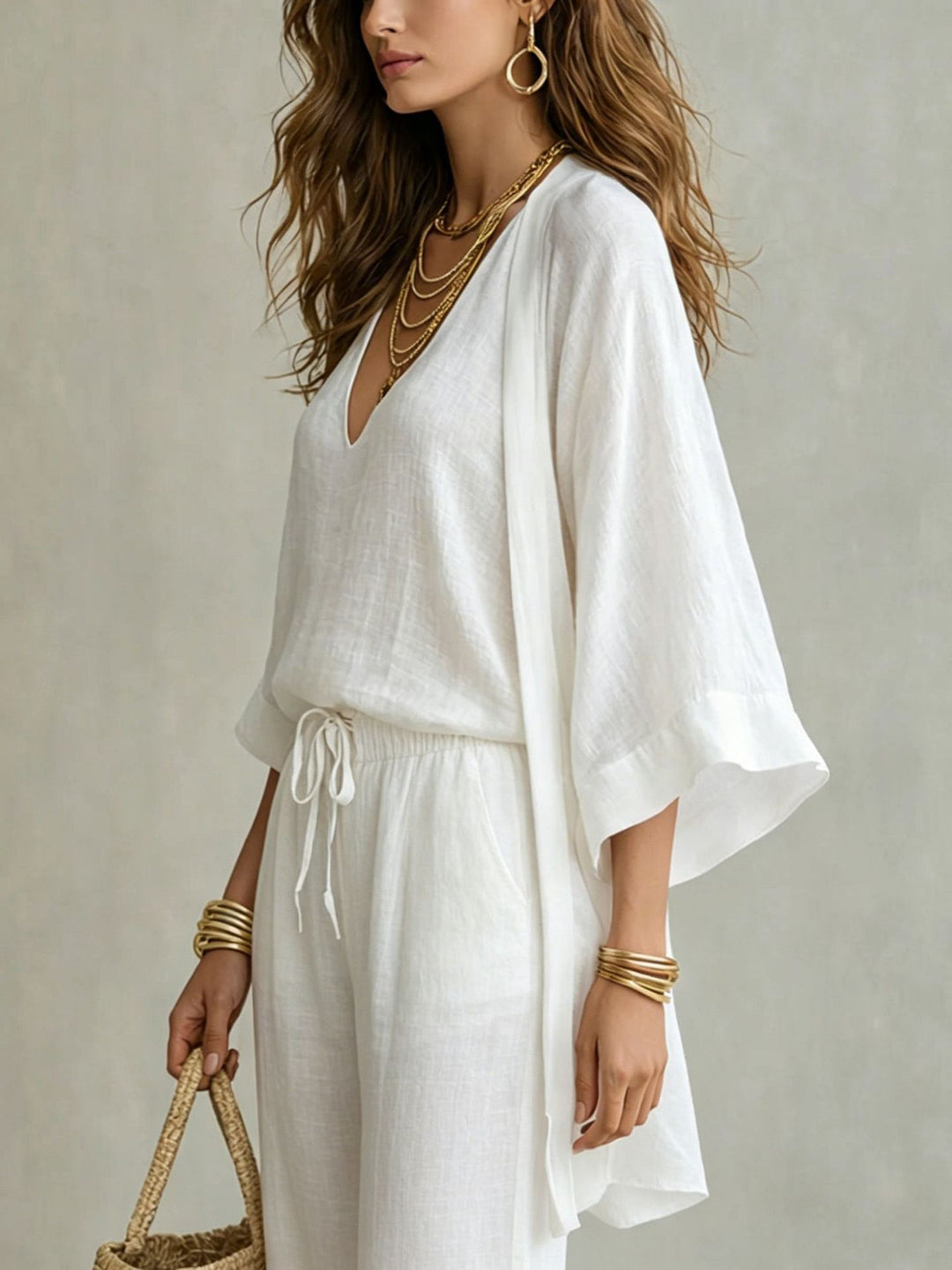 Linen Look 3 Piece Outfit