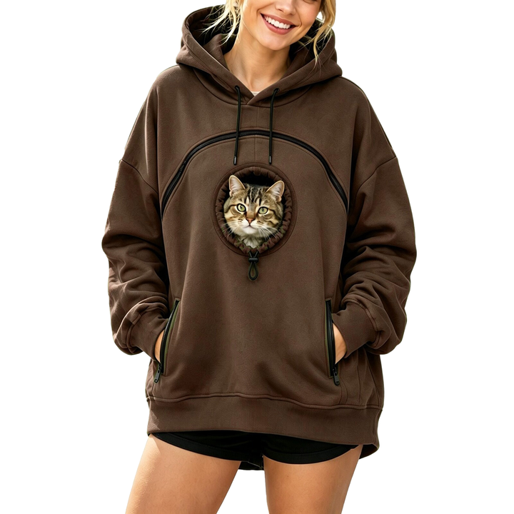 Multi Zip Pet Carrier Sweatshirt