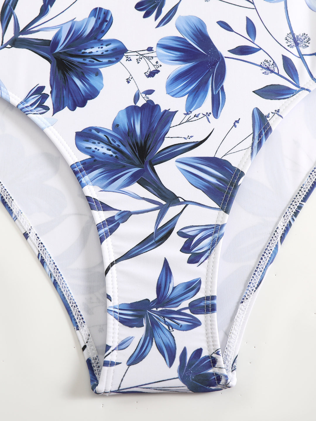 Floral One-Piece Swimsuit with Maxi Cover-Up Skirt Set