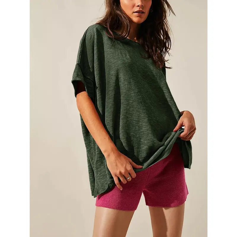 Oversized Short Sleeve Casual Tee