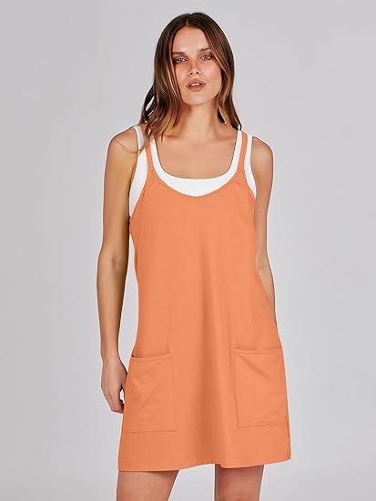 2-in-1 Tank Top &amp;amp; Shorts Loungewear Set, Flowy Camisole with Pockets