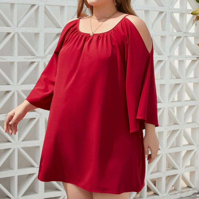 Casual Puff Sleeve Dress