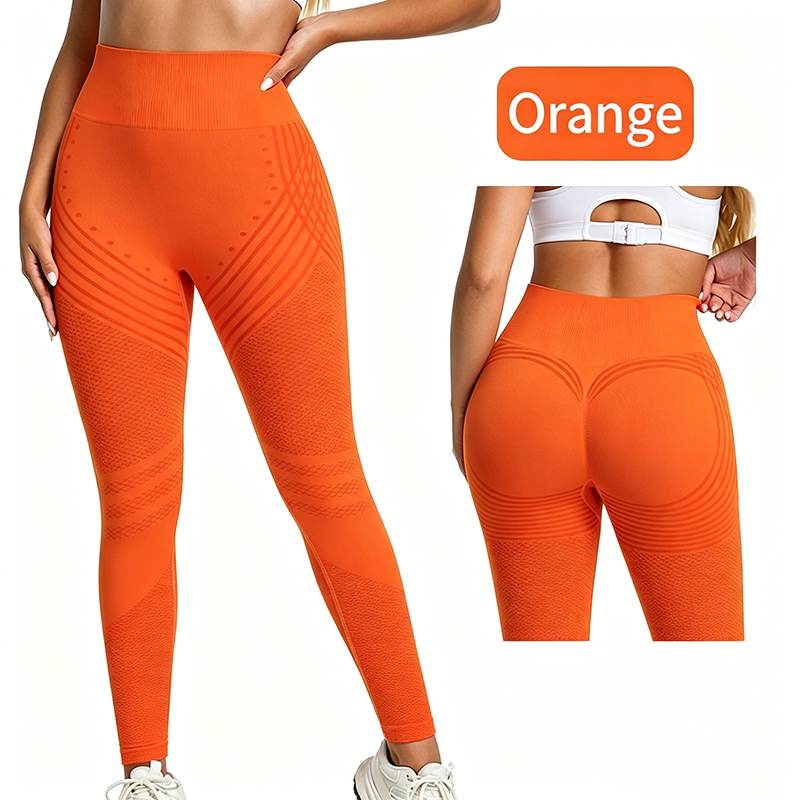 Jacquard Butt-Lifting Tummy Control Yoga Leggings