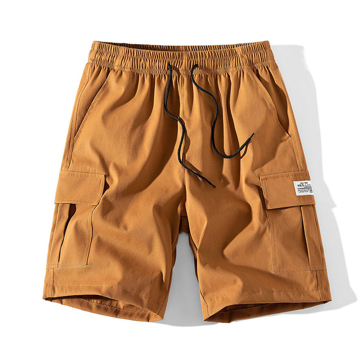 Solid color, simple, casual, and versatile five-point pants