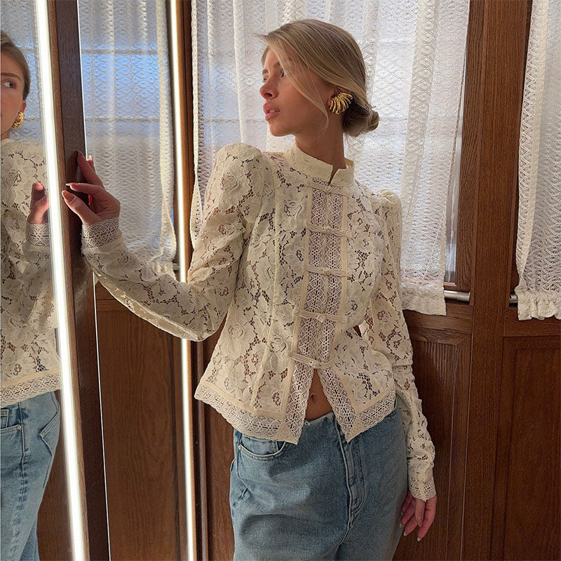Hollow Lace Top