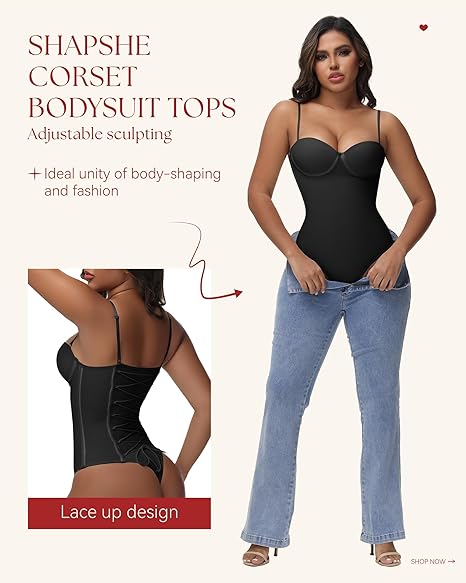 Tummy Control V Neck Thong Body Shaper Going Out Outfits