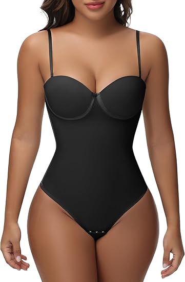 Tummy Control V Neck Thong Body Shaper Going Out Outfits