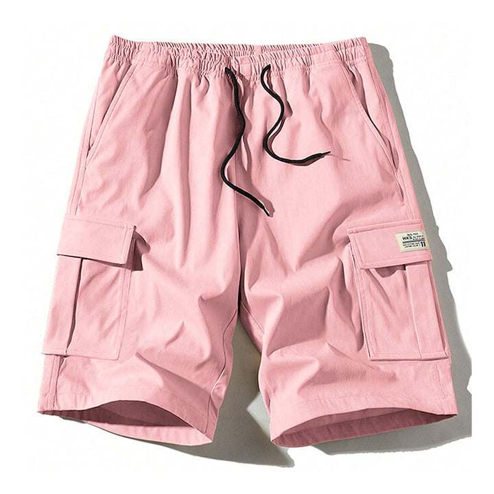 Solid color, simple, casual, and versatile five-point pants