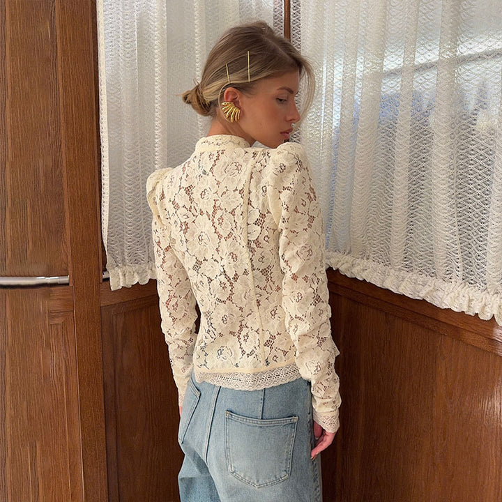 Hollow Lace Top