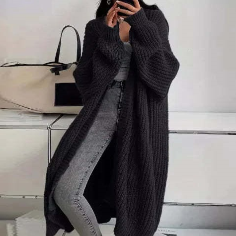 Oversized Chunky Knit Long Cardigan