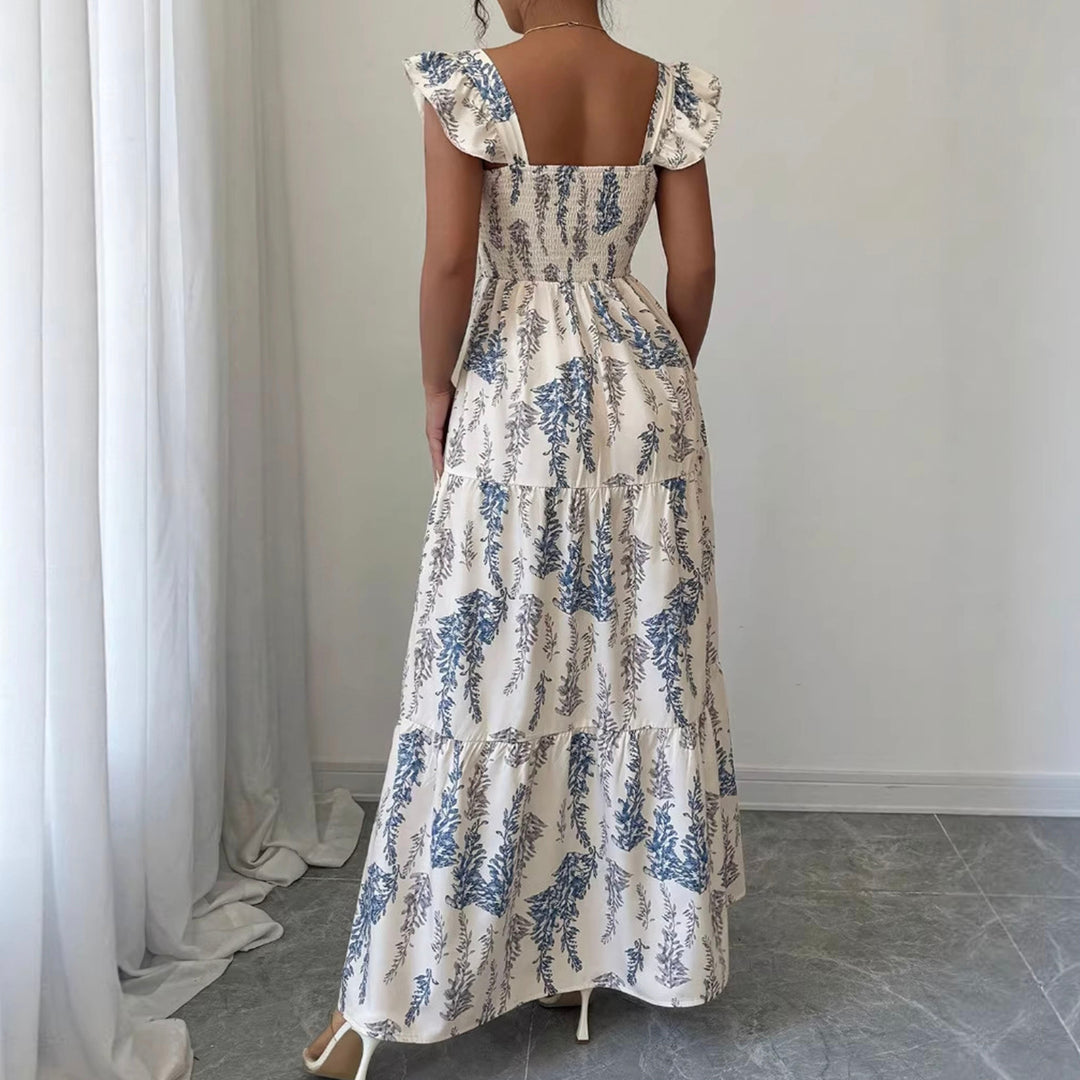 French Square Neck Dress