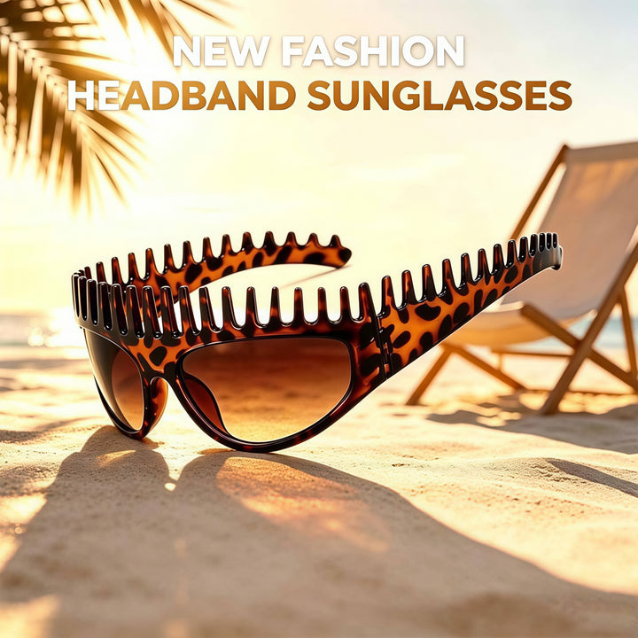 Leopard Headband Sunglasses
