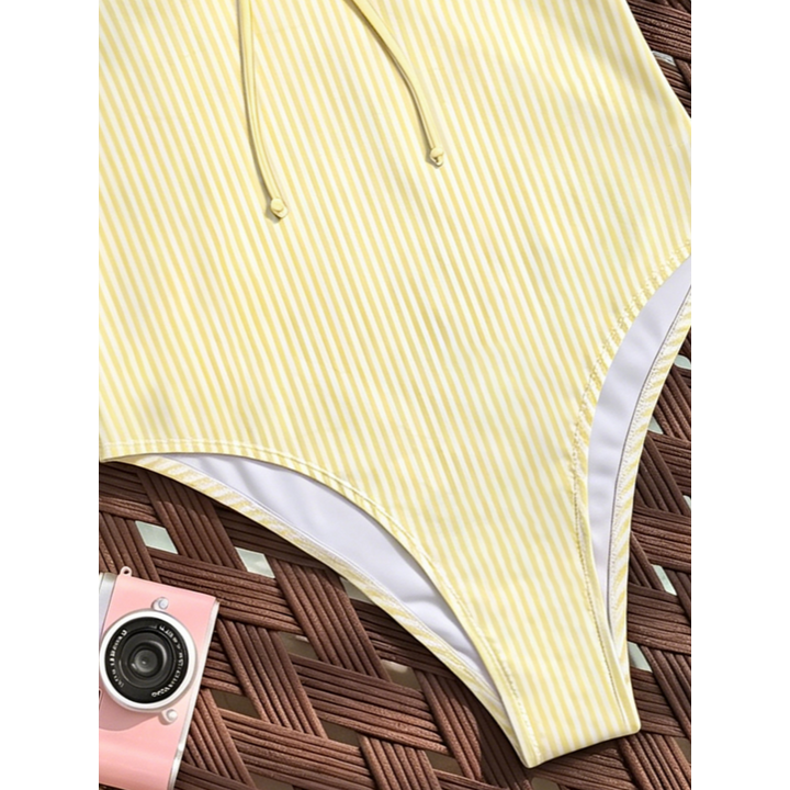 Ruffled Plunge One-Piece Swimsuit