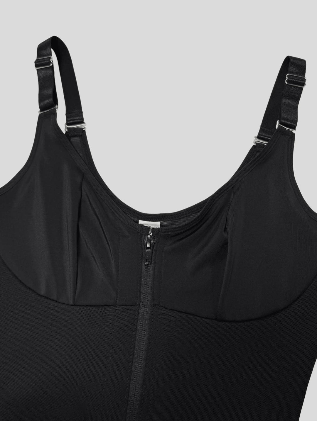 Full Body Shaper with Built-in Bra, High Compression Shapewear with Front Zipper &amp; Butt Lifter